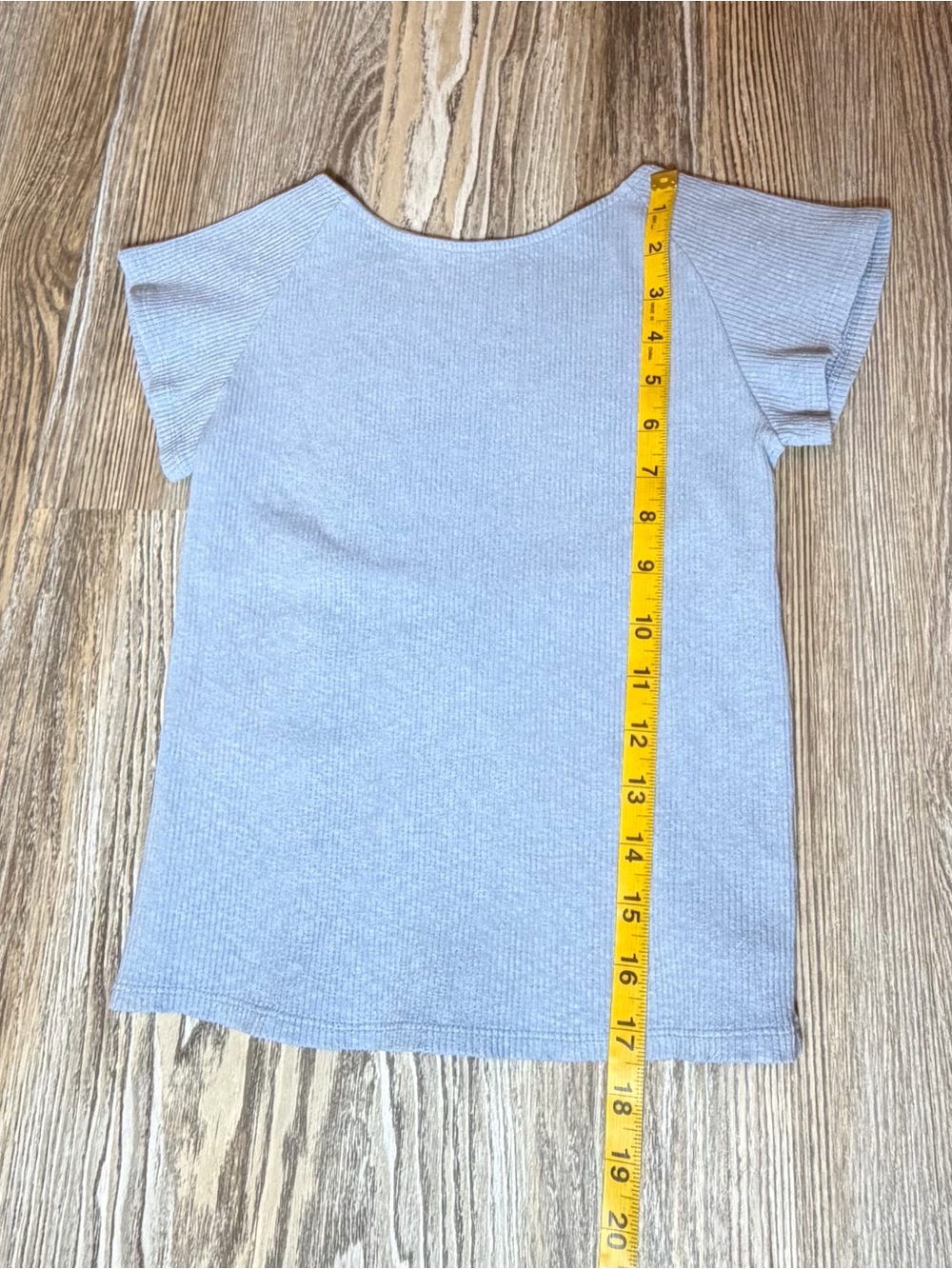  NWT Aerie Ribbed Scooped Open Back T-Shirt Monaco Blue Medium - Picture 7 of 7